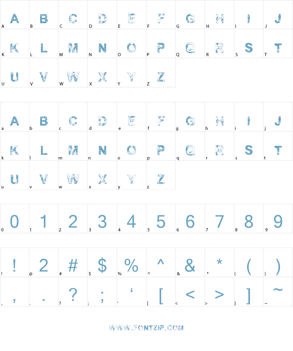 vtks fresh Font Character